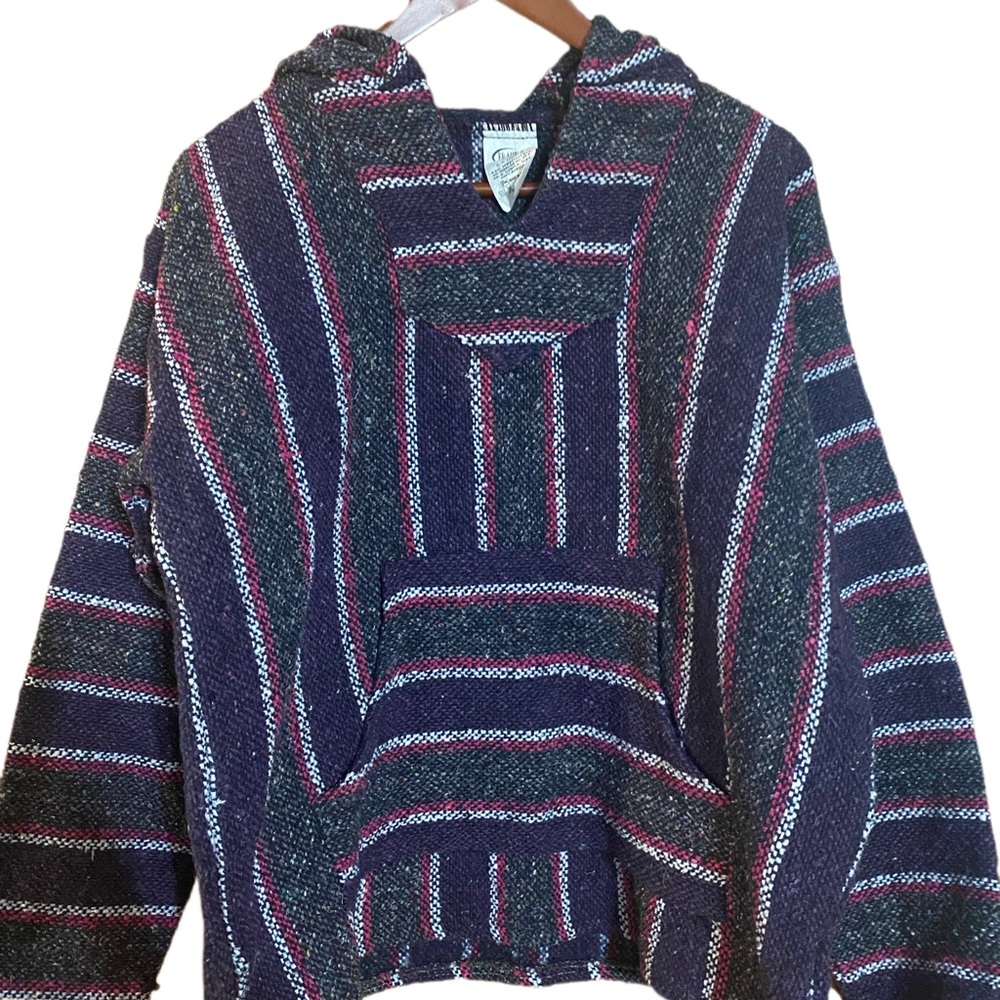 UNISEX Mexican Textile Hoodie Size M